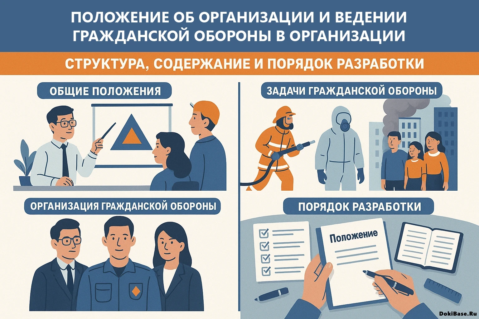 Положение об организации и ведении гражданской обороны в организации: структура, содержание и порядок разработки